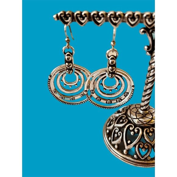 Brighton Destiny Earrings Silver Plated New. Dangle Earrings - Picture 4 of 7